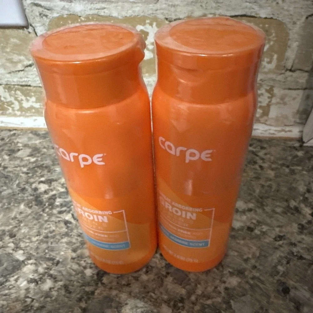 Carpe Sweat Absorbing GROIN POWDER 2 2.6oz / 75g  WHITE JASMINE Scent For Women